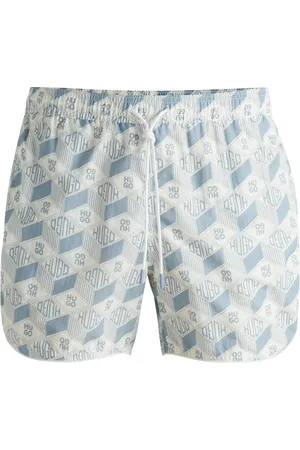 HUGO BOSS Short de bain à imprimé saisonnier et base arrondie