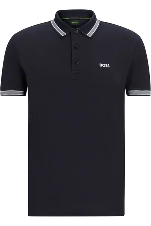 HUGO BOSS Polo Paddy en piqué de coton avec sous-col logoté