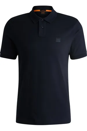 HUGO BOSS Polo Slim en coton stretch à patch logoté