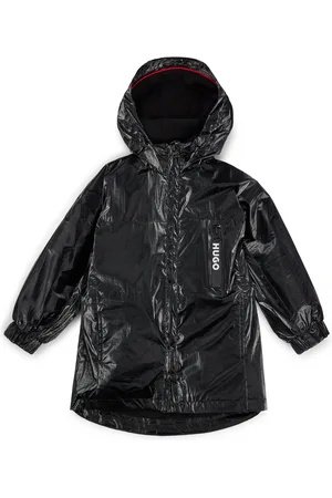HUGO BOSS Coupe-vent pour enfant en tissu enduit avec logo au dos