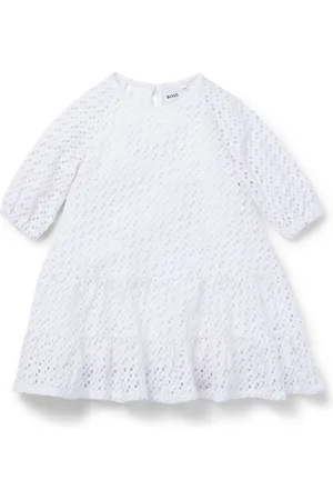 HUGO BOSS Robe à manches longues pour enfant avec monogrammes
