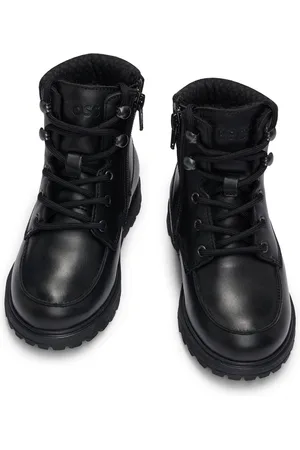 HUGO BOSS Bottines en cuir pour enfant, esprit chaussures de randonnée