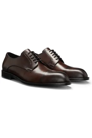 HUGO BOSS Chaussures derby en cuir à bout droit