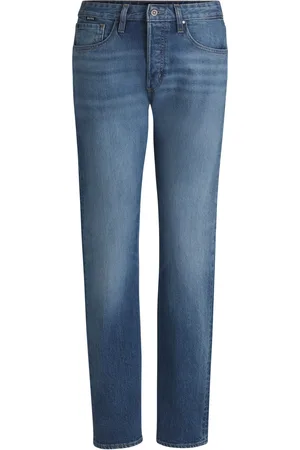 HUGO BOSS Jean droit en denim stretch confortable délavé