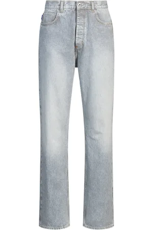 HUGO BOSS Jean Baggy en denim bleu à rayures