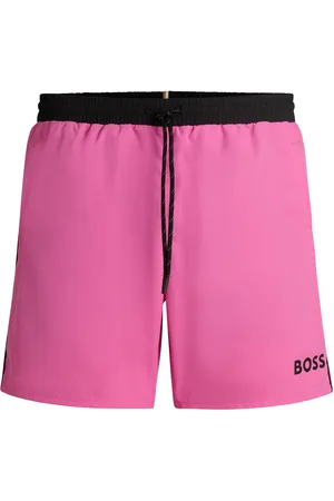 HUGO BOSS Short de bain en tissu à séchage rapide avec détails contrastants