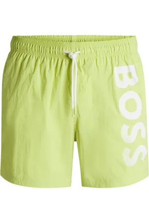 HUGO BOSS Short de bain à logo contrastant en tissu à séchage rapide