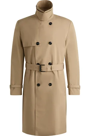 HUGO BOSS Trench déperlant avec ceinture à boucle