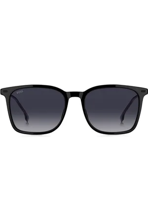 HUGO BOSS Lunettes de soleil en acétate avec branches en acier