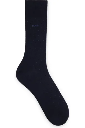 HUGO BOSS Chaussettes mi-mollet en coton mercerisé mélangé