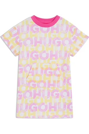HUGO BOSS Robe en molleton à logo imprimé pour enfant