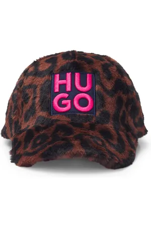 HUGO BOSS Casquette en fourrure synthétique à motif guépard et logo revisité pour enfant