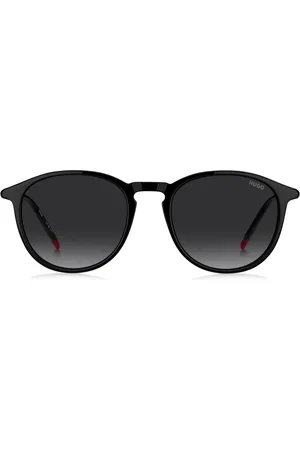 HUGO BOSS Lunettes de soleil en acétate avec branches tubulaires en métal