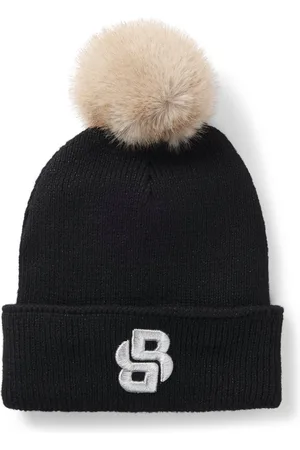 HUGO BOSS Bonnet à effet brillant avec monogramme Double B pour enfant