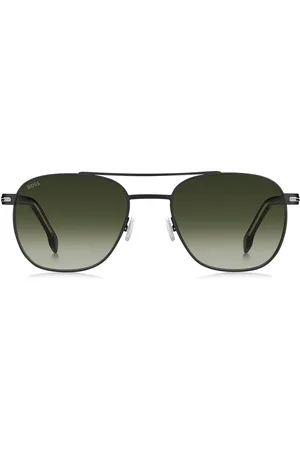 HUGO BOSS Lunettes de soleil à double pont en acier