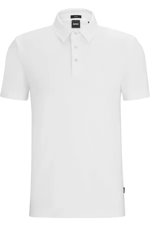 HUGO BOSS Polo Slim en coton à logo en gomme