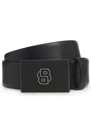 HUGO BOSS Ceinture en cuir italien réversible avec boucle à monogramme Double B