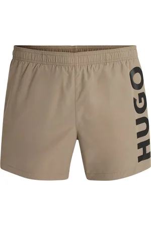HUGO BOSS Short de bain à séchage rapide et logo imprimé vertical
