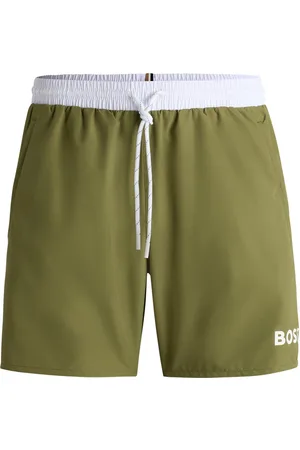 HUGO BOSS Short de bain en tissu à séchage rapide avec détails contrastants