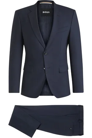 HUGO BOSS Costume Slim en laine vierge stretch