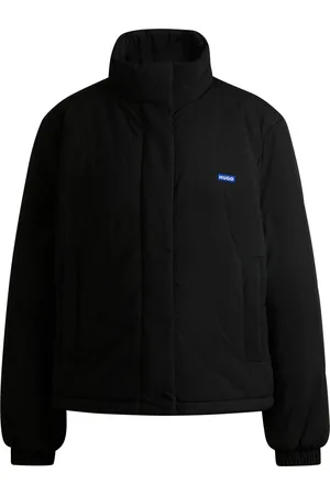 HUGO BOSS Veste matelassée déperlante avec étiquette logotée bleue