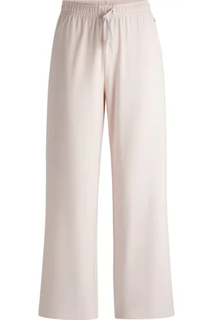 HUGO BOSS Bas de pyjama en coton stretch avec cordons logotés