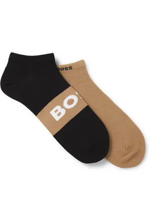 HUGO BOSS Lot de deux paires de chaussettes basses en maille stretch