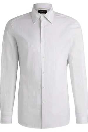 HUGO BOSS Chemise Slim en coton à rayures