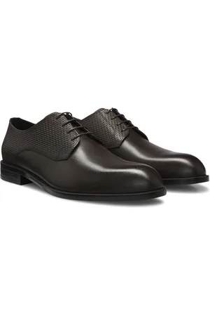 HUGO BOSS Chaussures derby en cuir lisse et imprimé