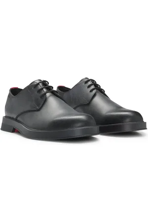 HUGO BOSS Chaussures derby en cuir à œillets métalliques