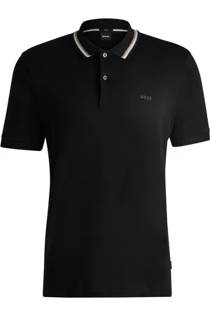 HUGO BOSS Polo Slim Fit en coton à col rayé