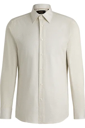 HUGO BOSS Chemise Slim en coton italien imprimé