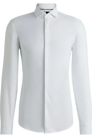 HUGO BOSS Chemise Slim en jersey stretch performant et structuré