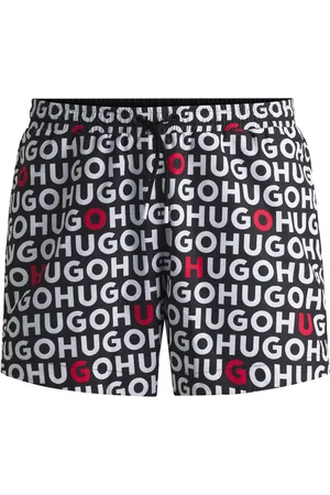 HUGO BOSS Short de bain à cordon de serrage et logo imprimé