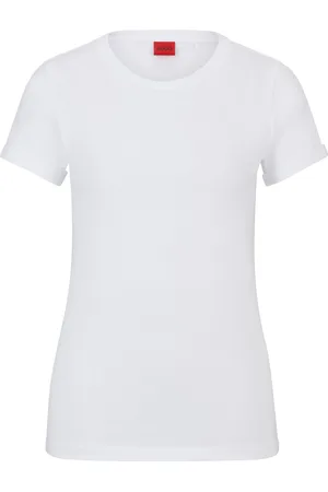 HUGO BOSS T-shirt de pyjama Slim en coton avec imprimé logoté au dos