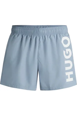 HUGO BOSS Short de bain à séchage rapide et logo imprimé vertical