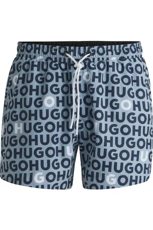 HUGO BOSS Short de bain à cordon de serrage et logo imprimé