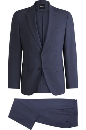 HUGO BOSS Costume Slim en tissu stretch performant à micro motif
