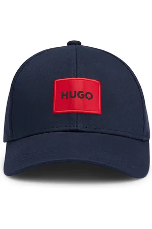 HUGO BOSS Casquette en twill de coton avec étiquette logotée rouge