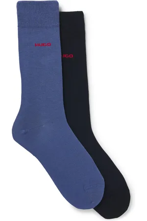 HUGO BOSS Lot de deux paires de chaussettes en coton mélangé