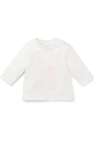 HUGO BOSS T-shirt en coton stretch à logo artistique pour bébé