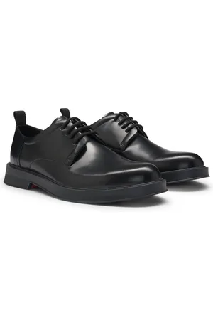 HUGO BOSS Chaussures derby en cuir brossé