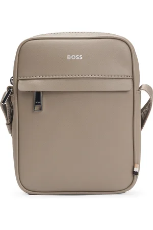 HUGO BOSS Sac reporter à rayures emblématiques et détail logoté