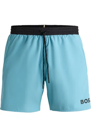 HUGO BOSS Short de bain en tissu à séchage rapide avec détails contrastants