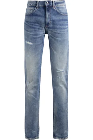 HUGO BOSS Jean Slim en denim stretch aux effets usés