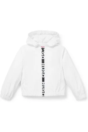 HUGO BOSS Coupe-vent à capuche pour enfant avec logo imprimé