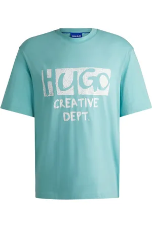 HUGO BOSS T-shirt en jersey de coton à logo artistique