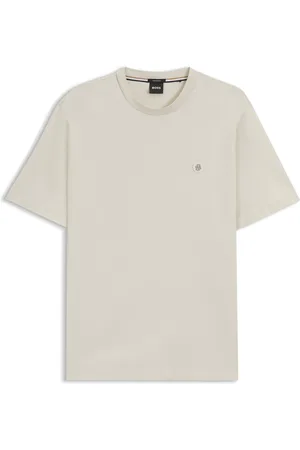 HUGO BOSS T-shirt Regular en coton avec monogramme Double B