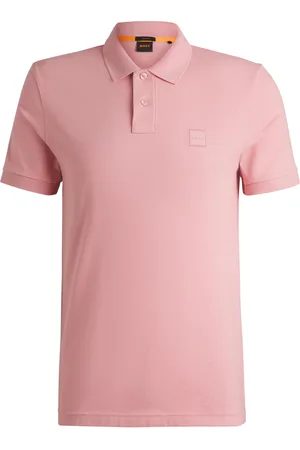HUGO BOSS Polo Slim en coton stretch à patch logoté