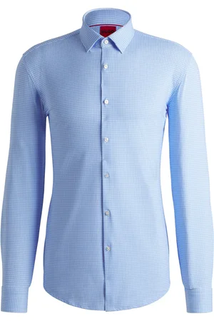 HUGO BOSS Chemise Slim en jersey stretch imprimé performant